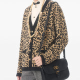 Valentino Garavani Black Antibes Leather Crossbody