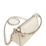 Valentino Garavani Ivory Rockstud Shoulder Bag