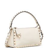 Valentino Garavani Ivory Rockstud Shoulder Bag