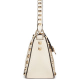 Valentino Garavani Ivory Rockstud Shoulder Bag