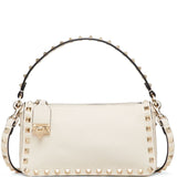 Valentino Garavani Ivory Rockstud Shoulder Bag