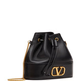 Valentino Garavani Black VLogo Signature Messenger