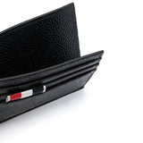 Thom Browne Black Leather Card Case