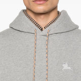 Burberry Incomparable Charcoal Grey Checkered Hoodie