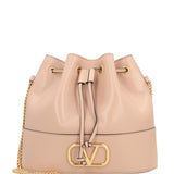 Valentino Garavani Pink VLogo Leather Bag