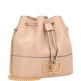 Valentino Garavani Pink VLogo Leather Bag