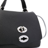 Zanellato Black Timeless Stitching Detailing Handbag