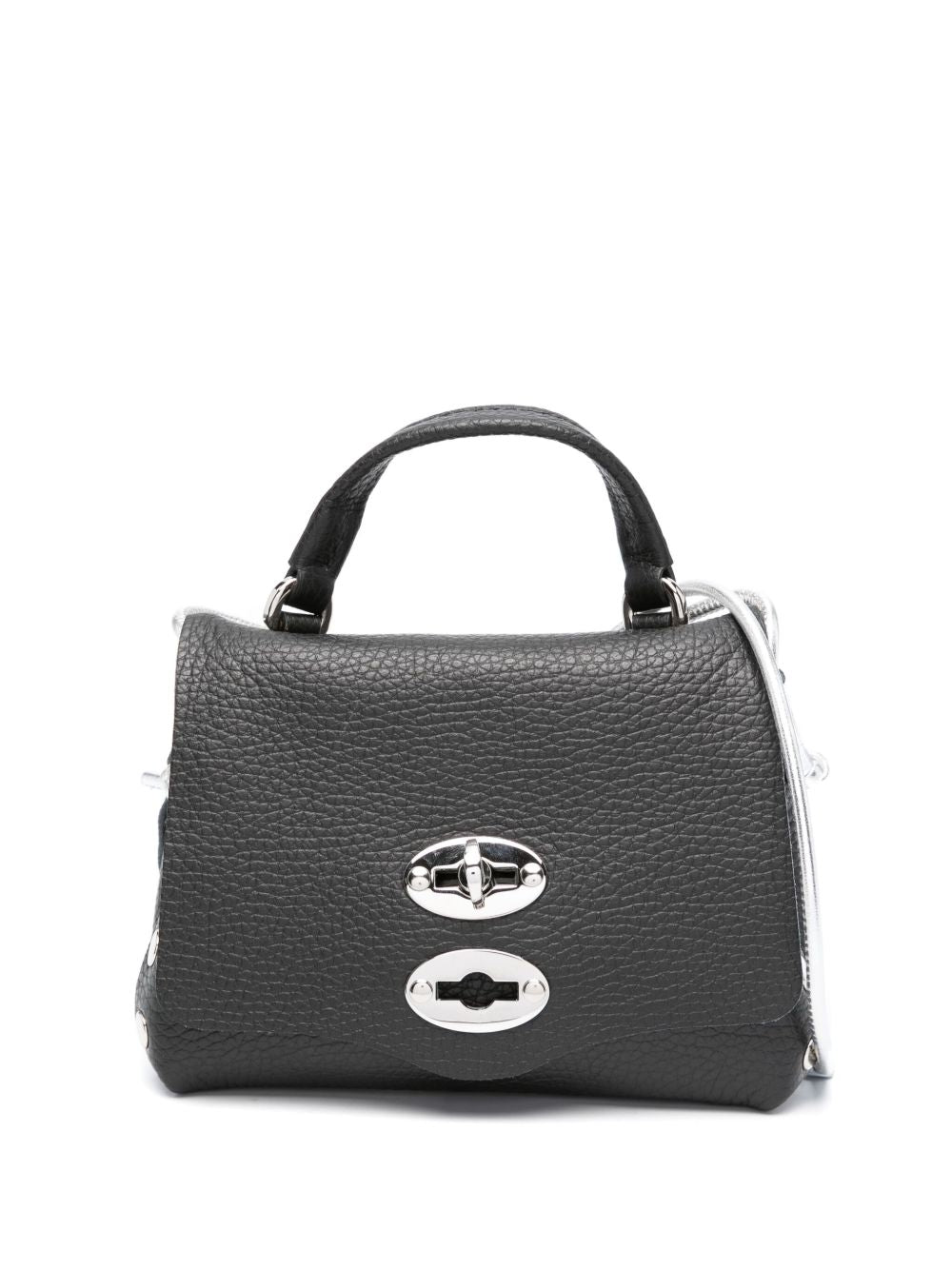 Zanellato Black Timeless Stitching Detailing Handbag