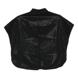 Emporio Armani Charcoal Rhinestone Embellished Top