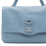 Zanellato Clear Blue Postina Leather Handbag