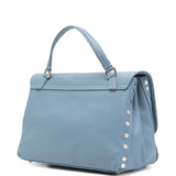 Zanellato Clear Blue Postina Leather Handbag