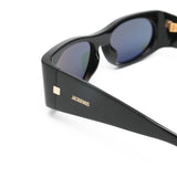 Jacquemus Black Intricate Gradient Shield Sunglasses