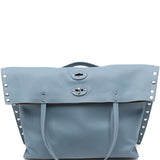 Zanellato Midnight Blue Embellished Locking Handbag