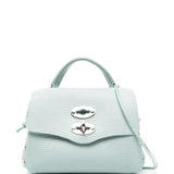 Zanellato Sea Green Pebbled Calfskin Handbag