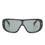 Jacquemus Black Exquisite Minimalist Shield Sunglasses
