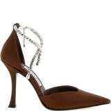 Jimmy Choo Cognac Stevie Leather Pumps