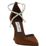 Jimmy Choo Cognac Stevie Leather Pumps