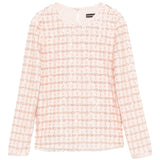 Emporio Armani Pink Embellished Collar Top