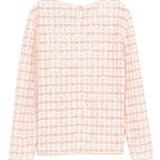 Emporio Armani Pink Embellished Collar Top