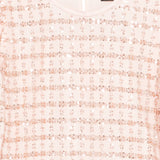 Emporio Armani Pink Embellished Collar Top