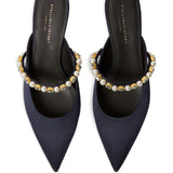 Stella McCartney Cerulean Pearl Embellished Sandals
