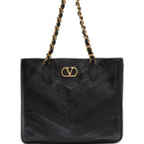 Valentino Garavani Black Monogram Tote Bag