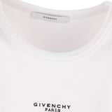 Givenchy White Ribbed Logo Tank Top