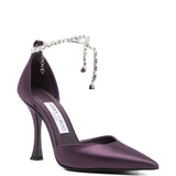 Jimmy Choo Bordeaux Stevie Leather Pumps