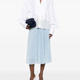 Ermanno Scervino Brilliant White Embroidered Shirt