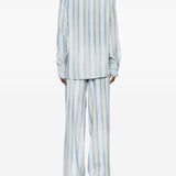 Ermanno Scervino Ultramarine Pinstriped Dress Shirt