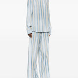 Ermanno Scervino Ultramarine Pinstriped Dress Shirt