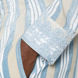 Ermanno Scervino Ultramarine Pinstriped Dress Shirt