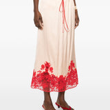 Ermanno Scervino Powder Embroidered Delicate Skirt