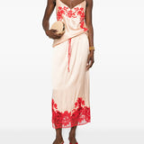 Ermanno Scervino Powder Embroidered Delicate Skirt