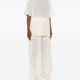 Ermanno Scervino White Embroidered Polo Shirt