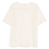 Ermanno Scervino White Embroidered Polo Shirt