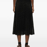 Ermanno Scervino Charcoal Midnight Embroidered Skirt