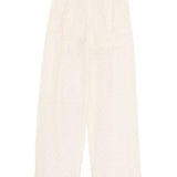 Ermanno Scervino White Embroidered Detailing Trousers