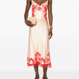 Ermanno Scervino Powdered Pink Embroidered Dresses