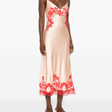 Ermanno Scervino Powdered Pink Embroidered Dresses