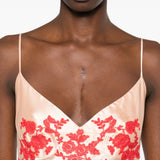 Ermanno Scervino Powdered Pink Embroidered Dresses