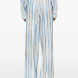 Ermanno Scervino Cerulean Wide-Legged Tailored Trousers