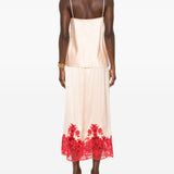 Ermanno Scervino Powder Intricately Embroidered Top