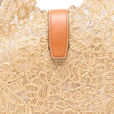 Ermanno Scervino Beige Raffia Weave Bag