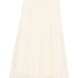 Ermanno Scervino White Embroidered Longline Skirt