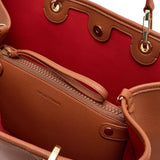 Emporio Armani Brown Pebbled Leather Bag