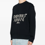 Emporio Armani Cerulean Embroidered Logo Sweatshirt