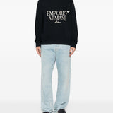 Emporio Armani Cerulean Embroidered Logo Sweatshirt