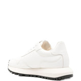 Emporio Armani White Nylon Logo Sneakers