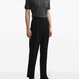 Thom Browne Charcoal Luxurious Polo Shirt